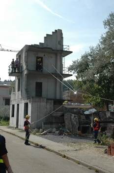 Rettung aus einem Gebäude