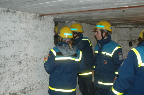 Die Junghelfer erkunden den Keller