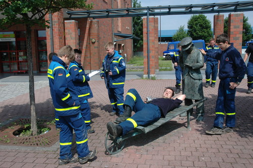 Vor dem Bahnhof in Achern