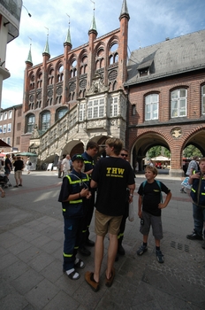 Vor dem historischen Rathaus